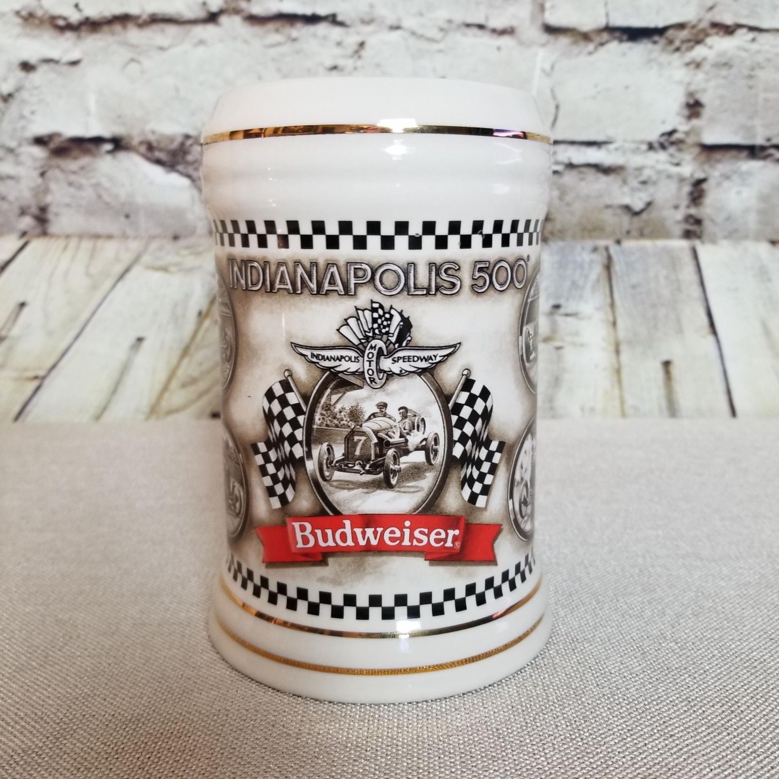 Budweiser Special Event Drinking Stein Indianapolis 500 Collectors Piece 1996