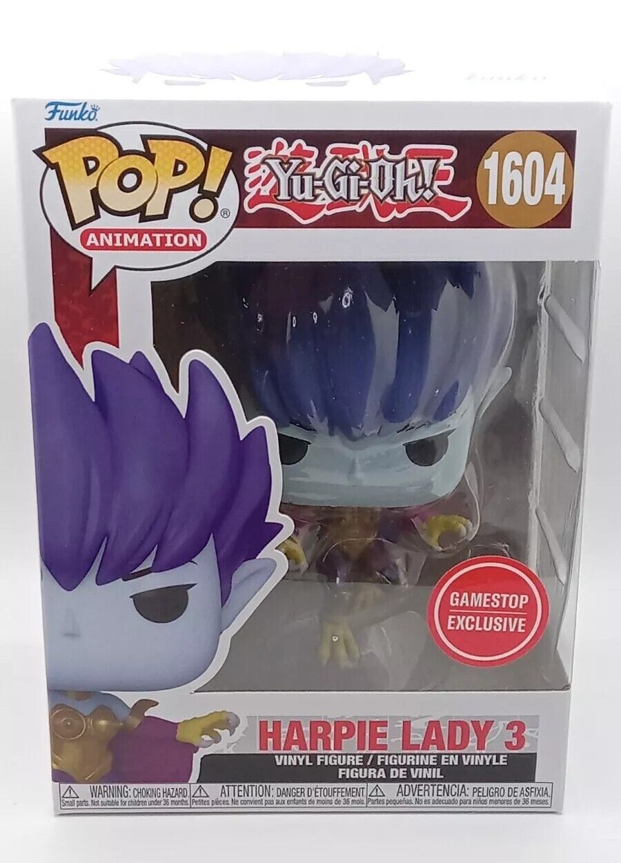 Funko POP Yu-Gi-Oh Harpie Lady 3 GameStop Exclusive 1604 Yugioh New Limited