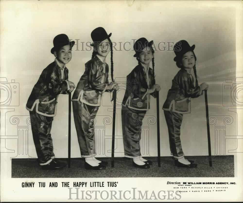 1964 Press Photo Entertainment group Ginny Tiu and the Happy Little Tius'