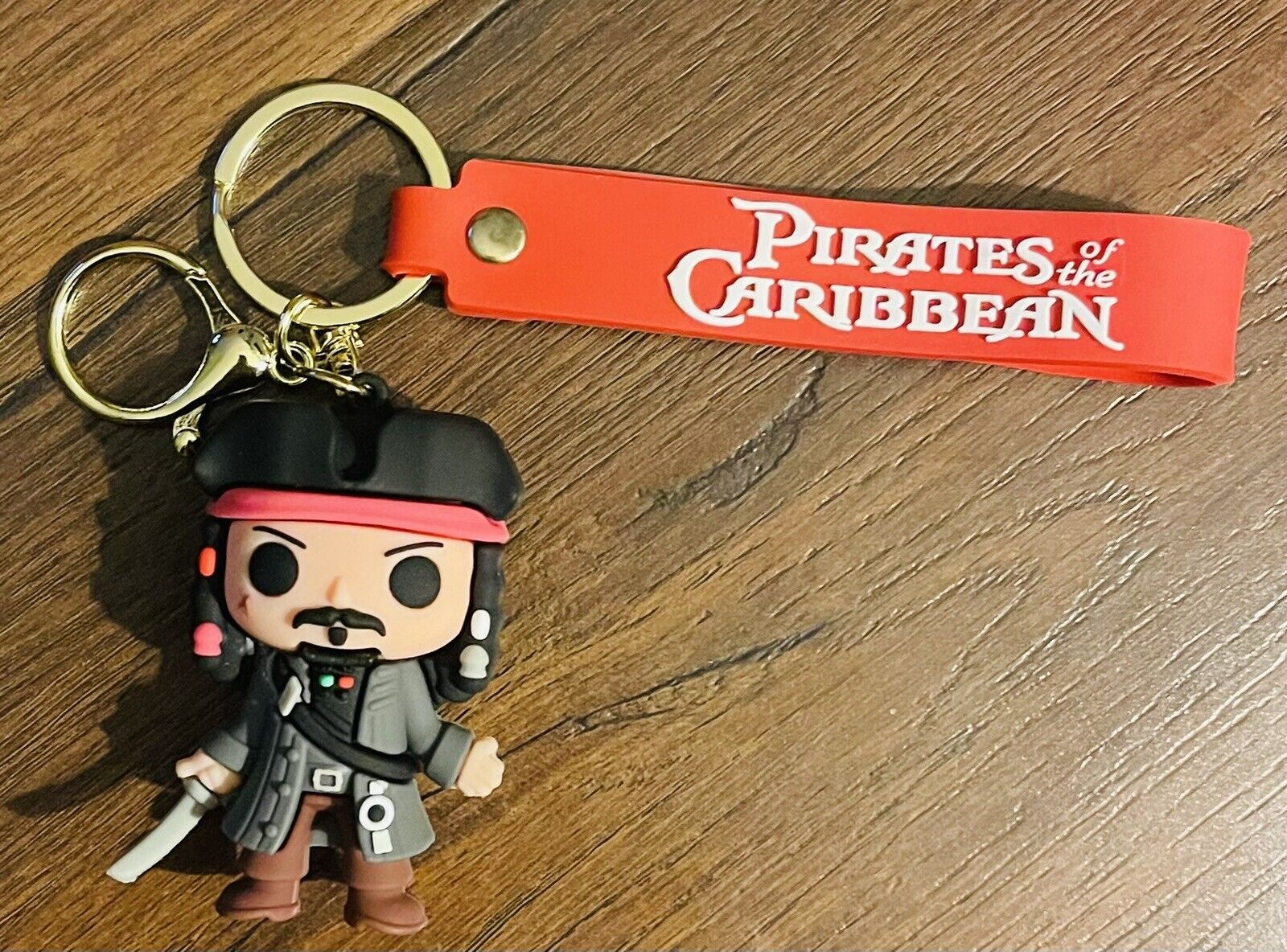 Disney Pirates Of The Caribbean  Silicone Rubber 3D Keychain