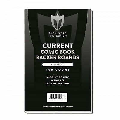 500 - MAX PRO CURRENT MODERN COMIC BOOK BACKING BOARDS 6-3/4 ACID FREE ARCHIVAL