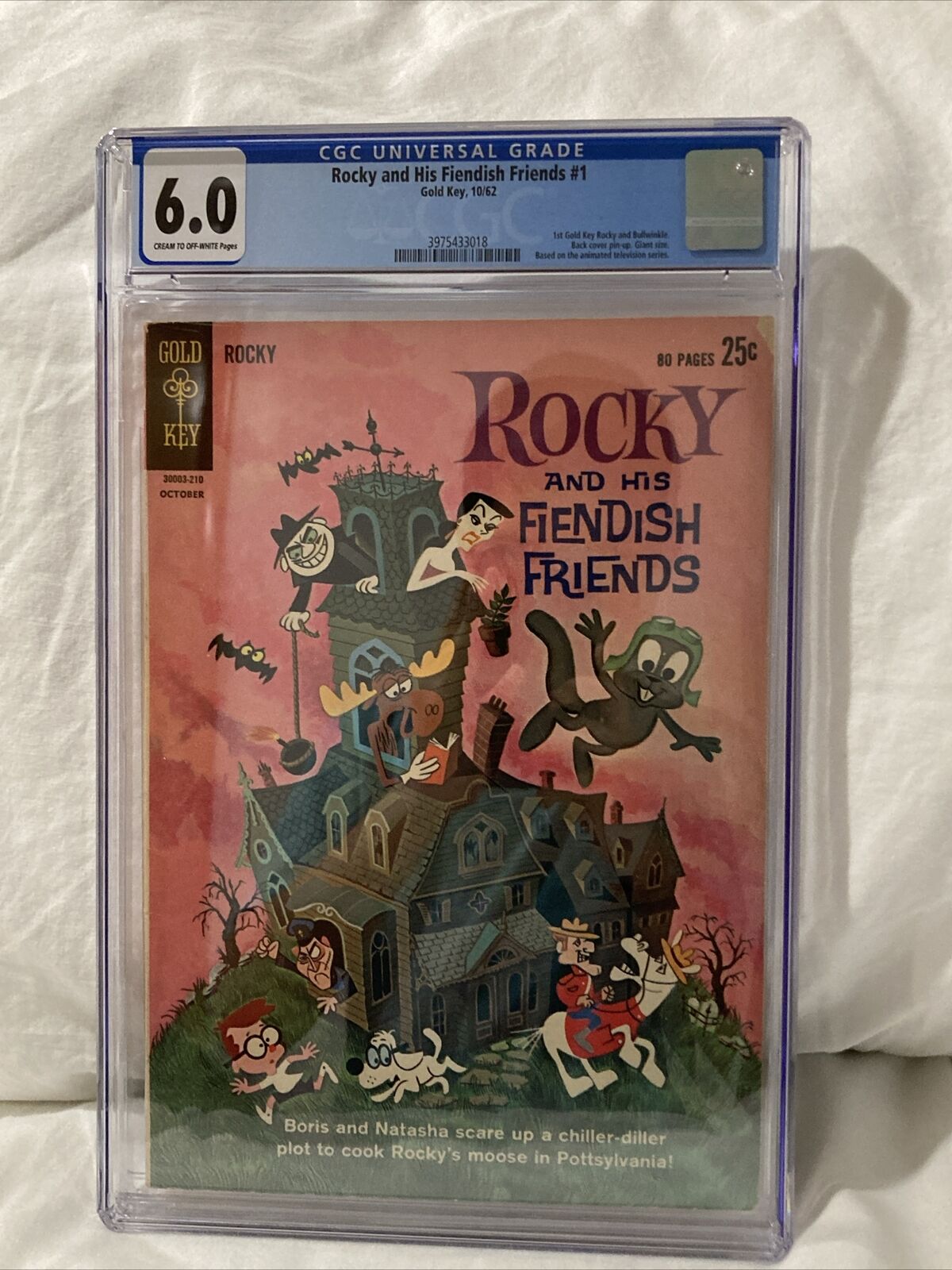 Rocky and His Fiendish Friends #1 (October 1962, Gold Key) CGC Graded (6.0)