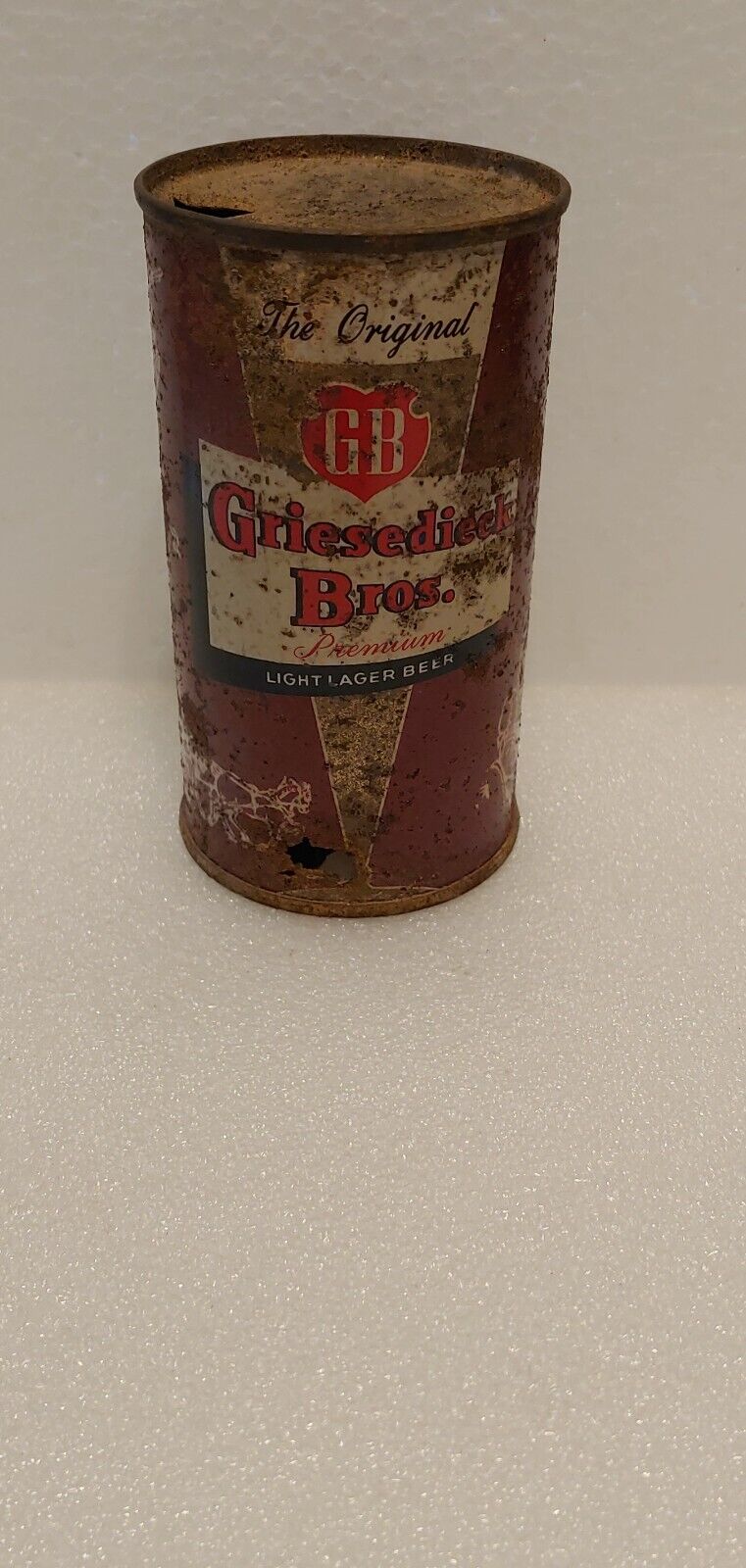 Vintage GB Purple Series Griesedieck Bros St Louis Flat Top Beer Can