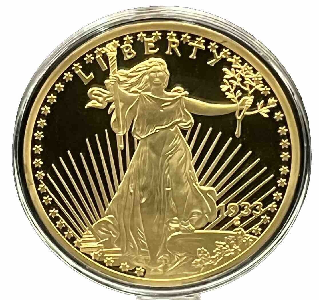 1933 Gold Double Eagle Colossal Gold-layered Commemorative Copy Coin
