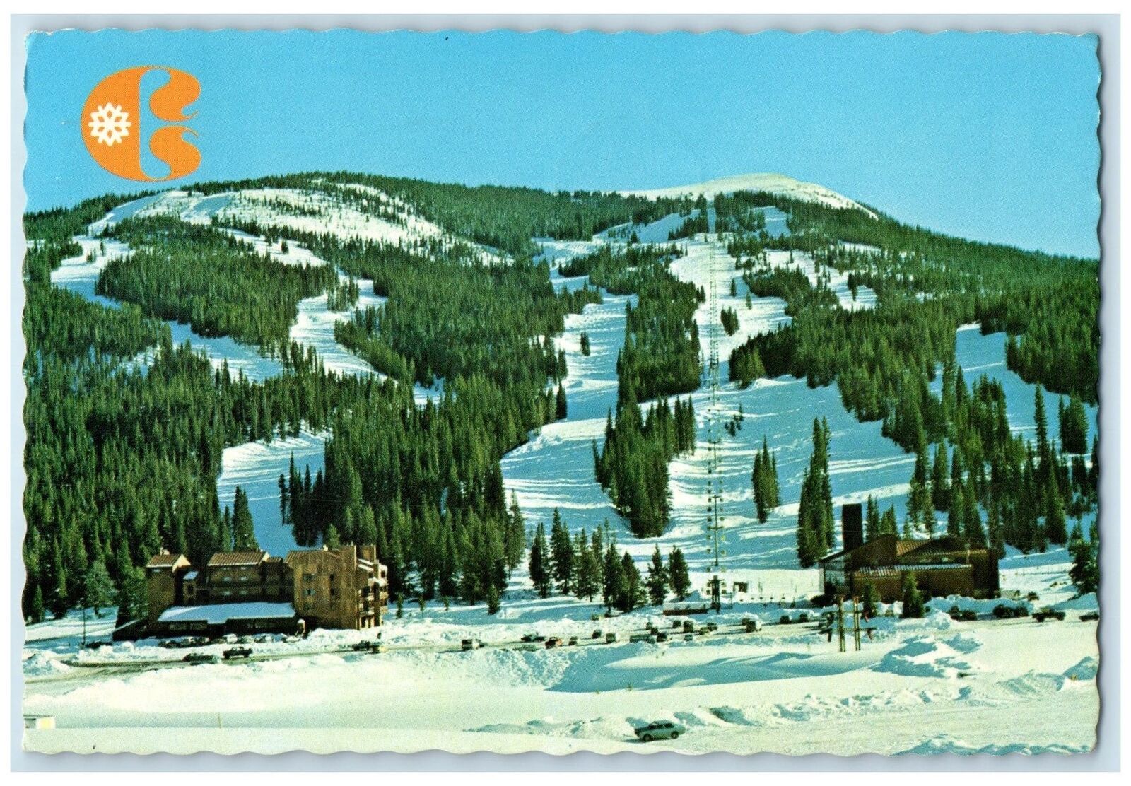 1979 Ski Country Snow Mountain Scene Copper Mountain Dillon Colorado CO Postcard