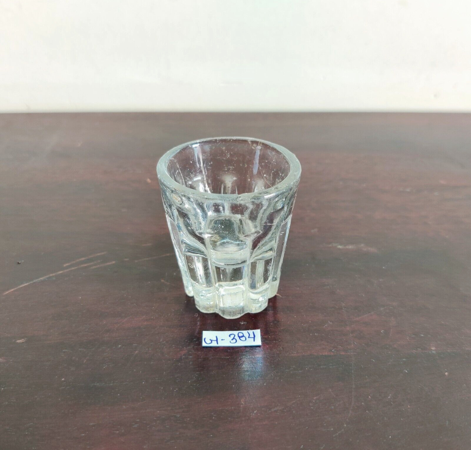 Vintage Clear Glass Tequila Shot Tumbler Decorative Collectible Props G384