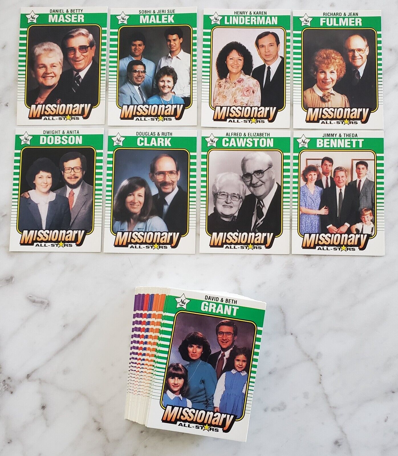 1991 Assemblies of God Missionary All Star Complete Card Set (64) BGMC Christian