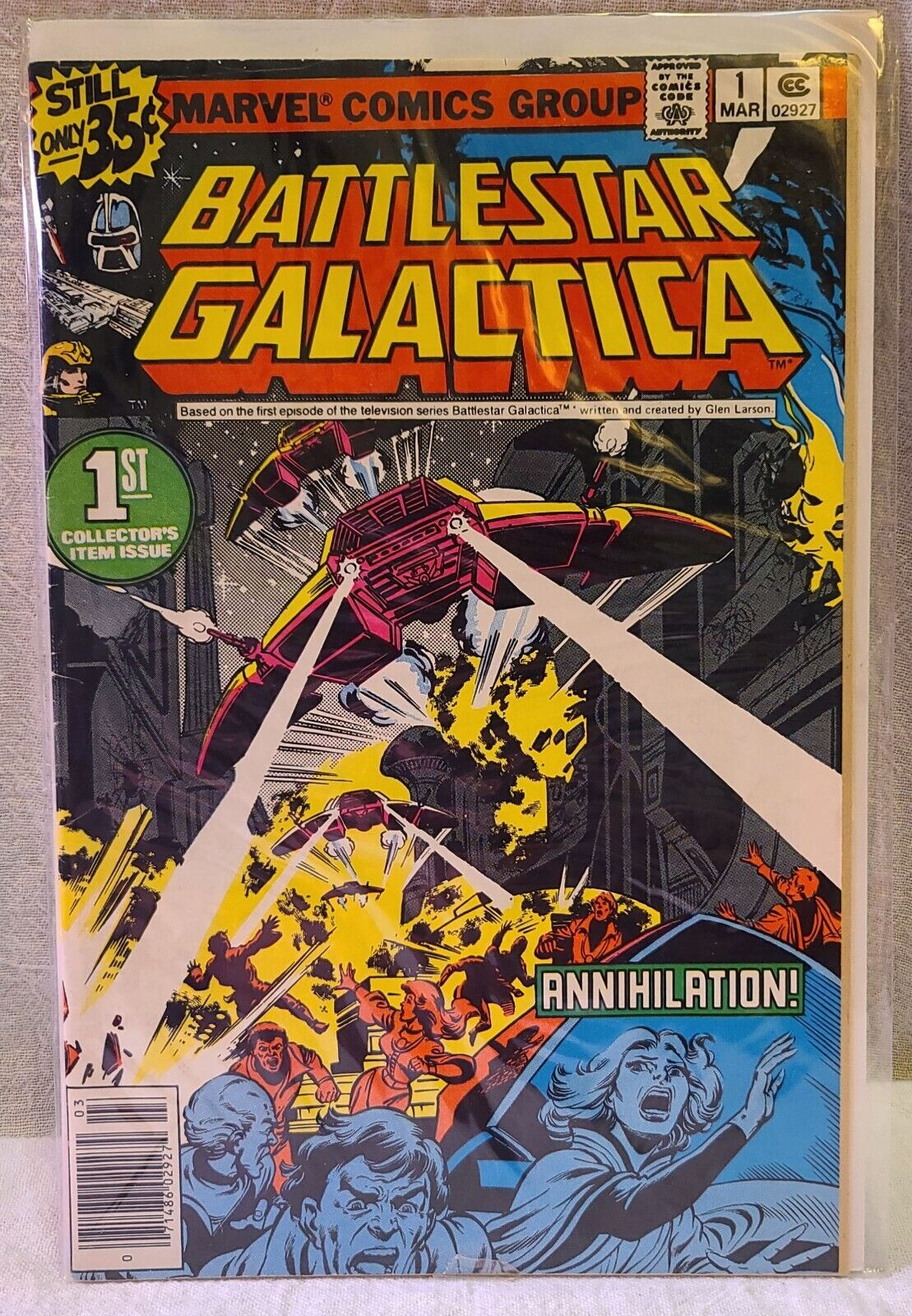 Battlestar Galactica #1 Key Issue Marvel Comics 1979 Nice Vintage 