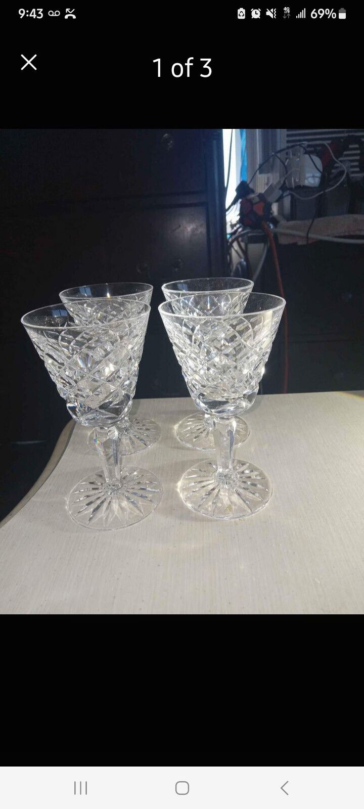 waterford crystal glasses set of 4