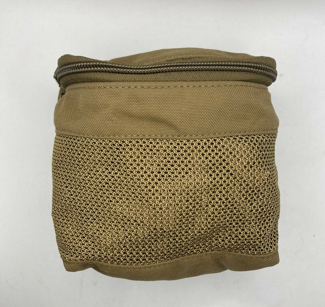BMI Defense Systems  MOLLE Small Turret Gunner's Mesh Pouch  Coyote USMC NOS