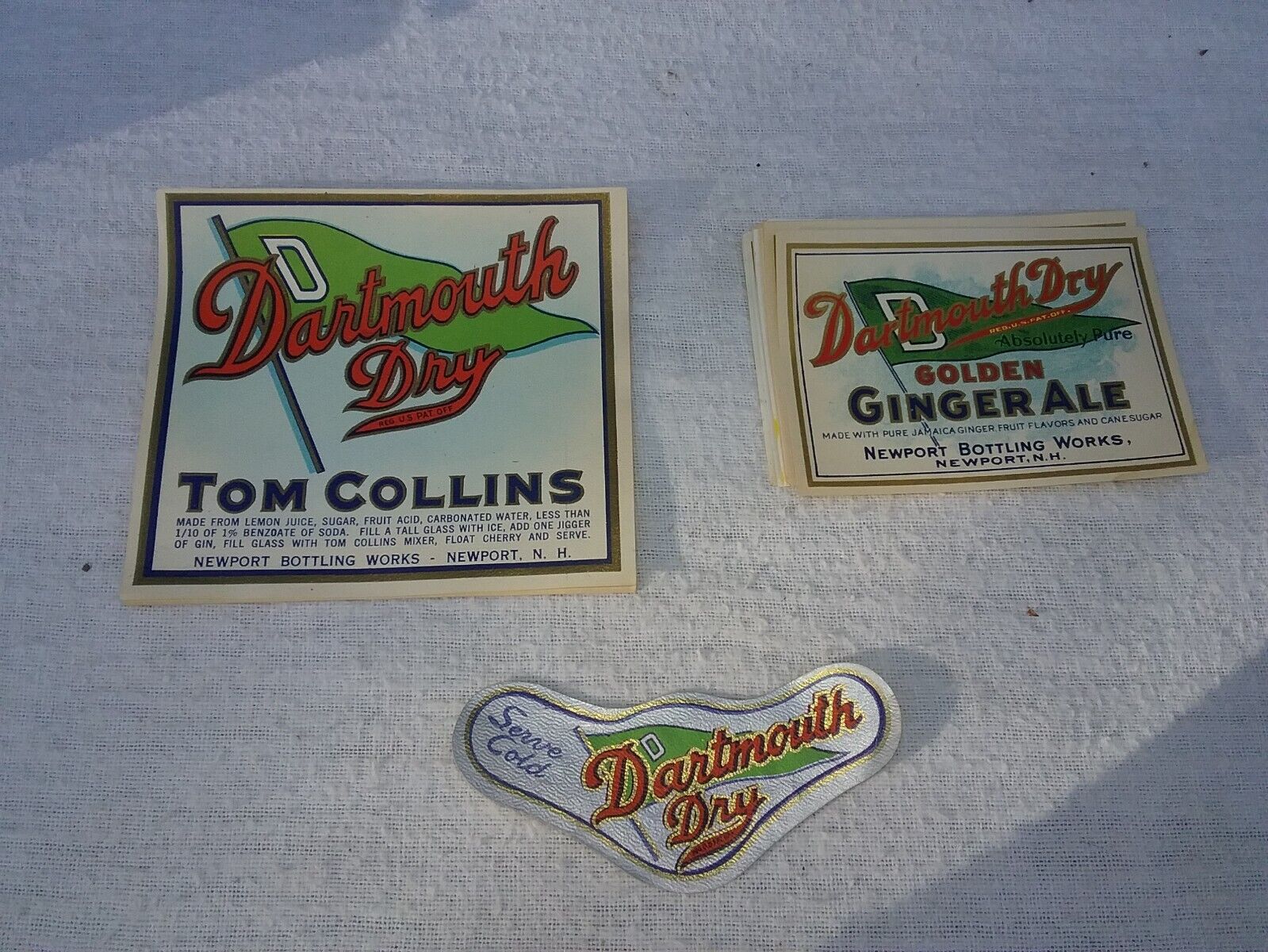 FINAL PRICE Lot of 22 Dartmouth College Dry Mixer Labels