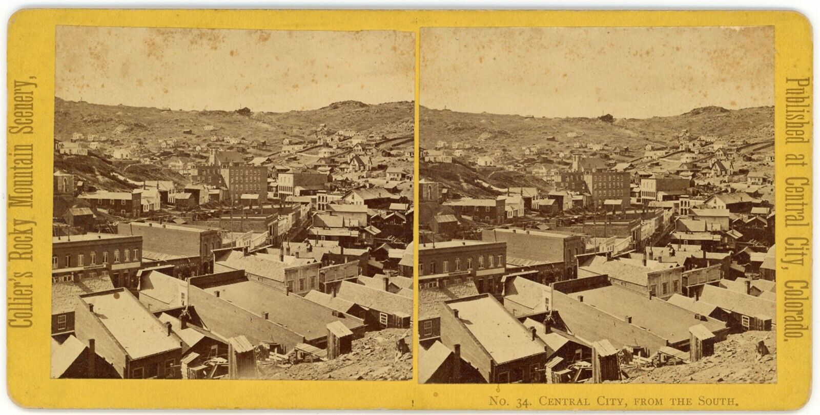 COLORADO SV - Central City Panorama - Joseph Collier 1880s