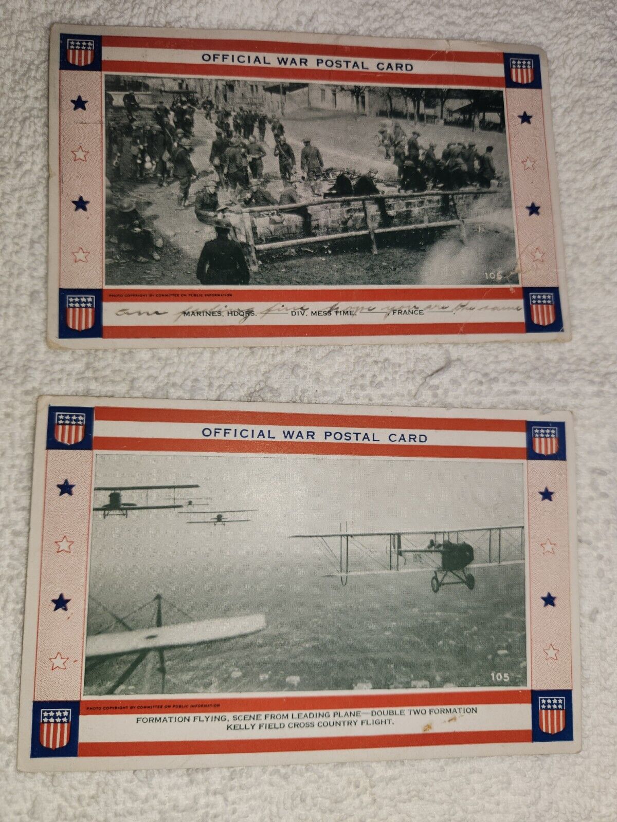 (C07) Lot of 3 SCARCE WW1 U.S. Army Commercial Real Photo Postcards of Battle