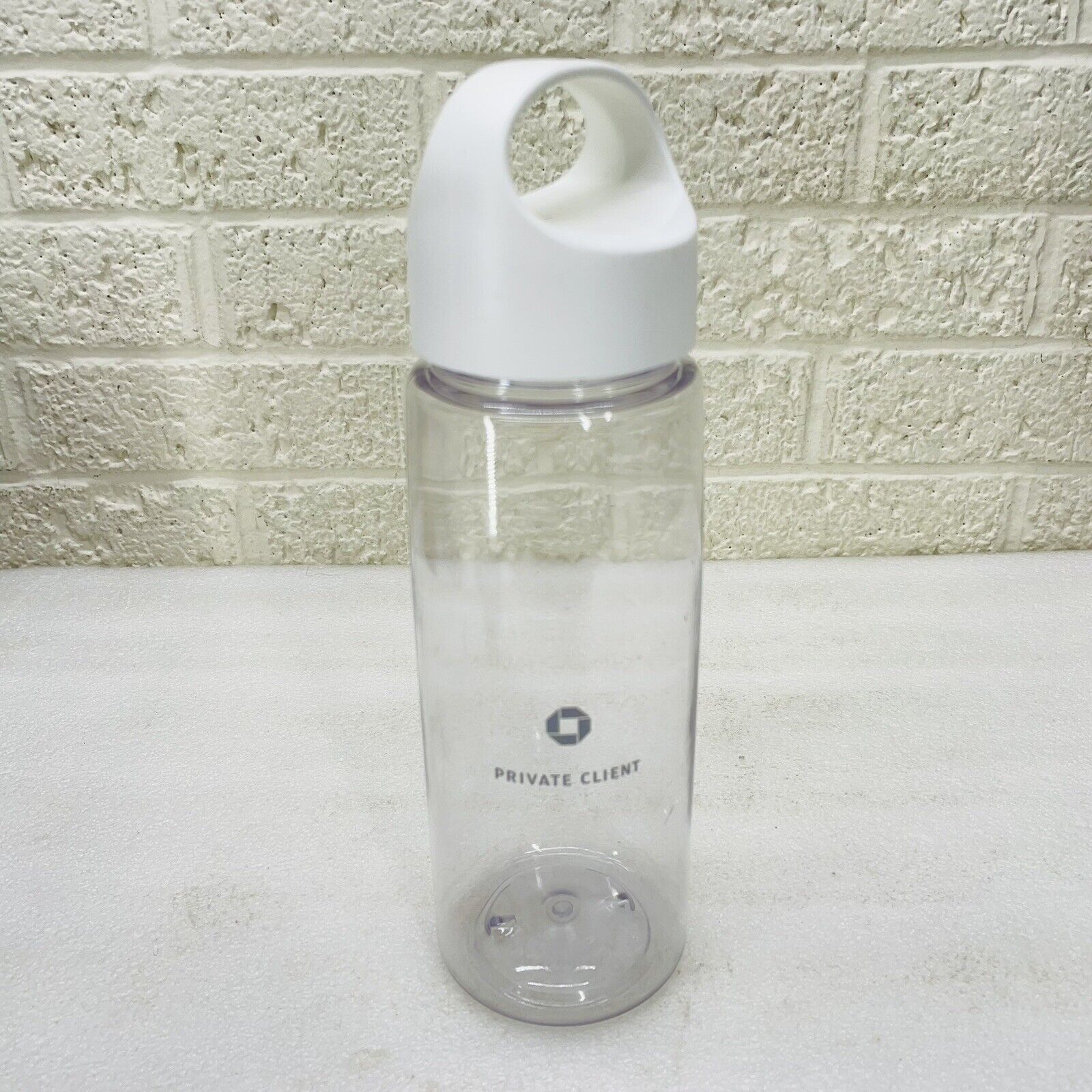 JP Morgan Chase Bank Private Client Clear Water Bottle Garyline • VGUC‼