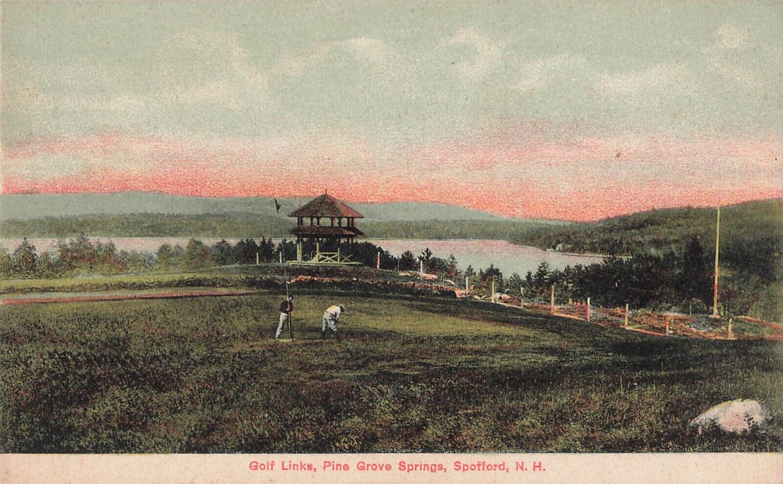 Spotford, New Hampshire Postcard Pine Grove Springs Golf Links  About 1905   U3