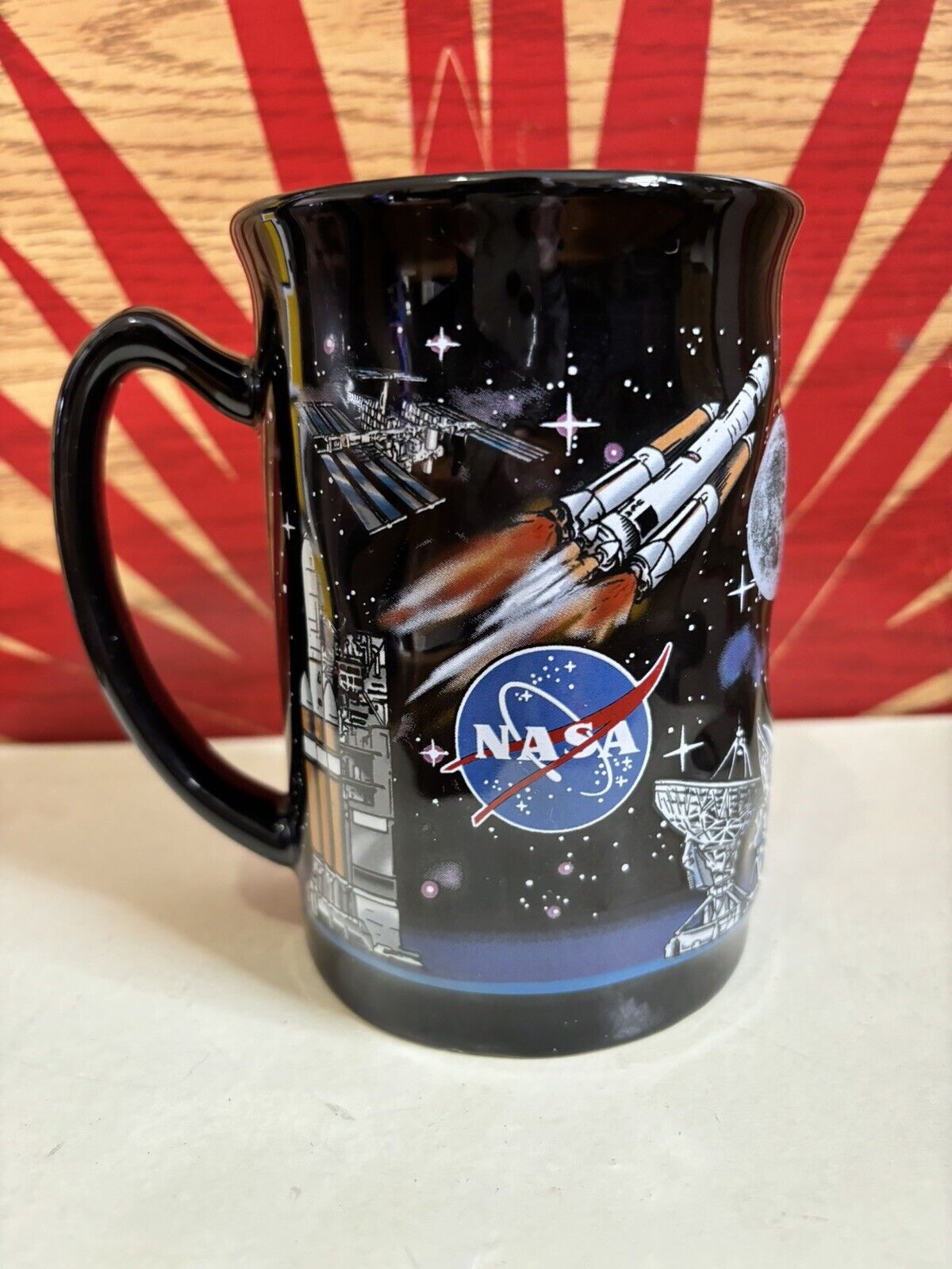 NASA US Space & Rocket Center Tall Embossed Mug Kennedy Space Center