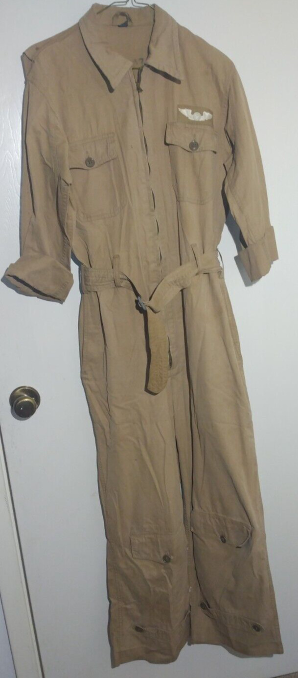WORLD WAR 2 / US ARMY AIR CORPS / SUIT, SUMMER, FLYING / LIGHTWEIGHT OVERALLS