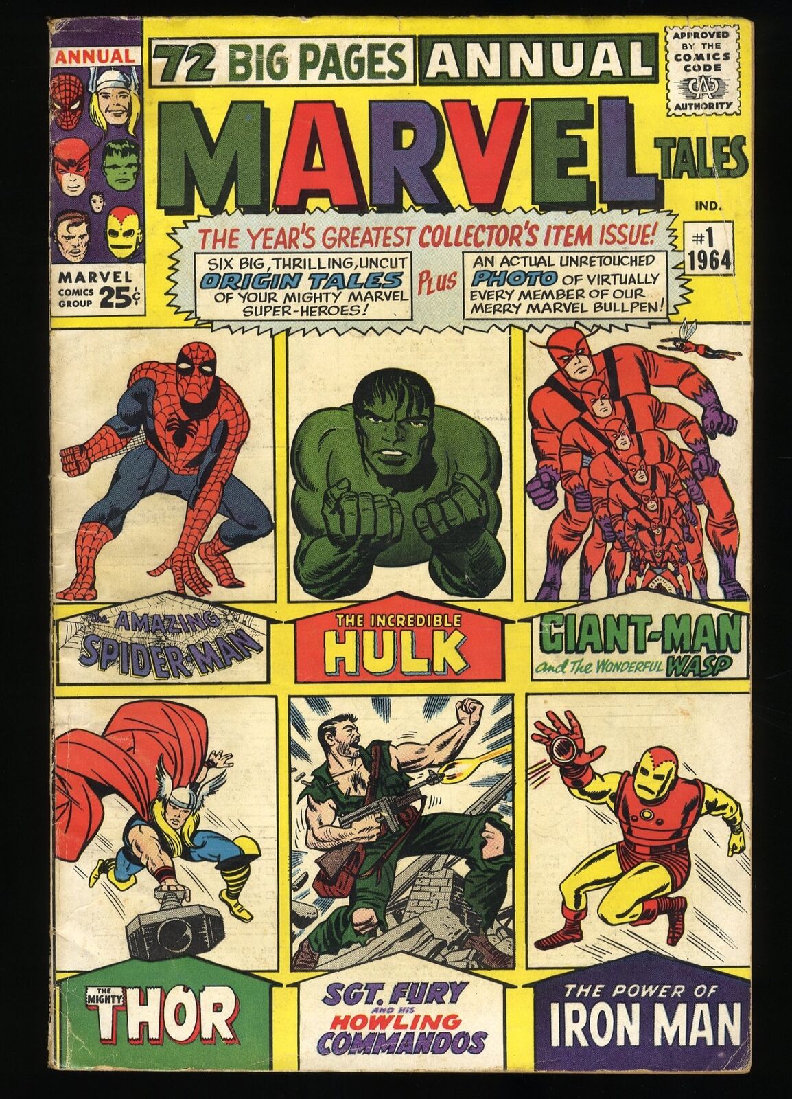 Marvel Tales (1964) #1 VG+ 4.5 Annual Spider-Man Iron Man Thor Marvel 1964