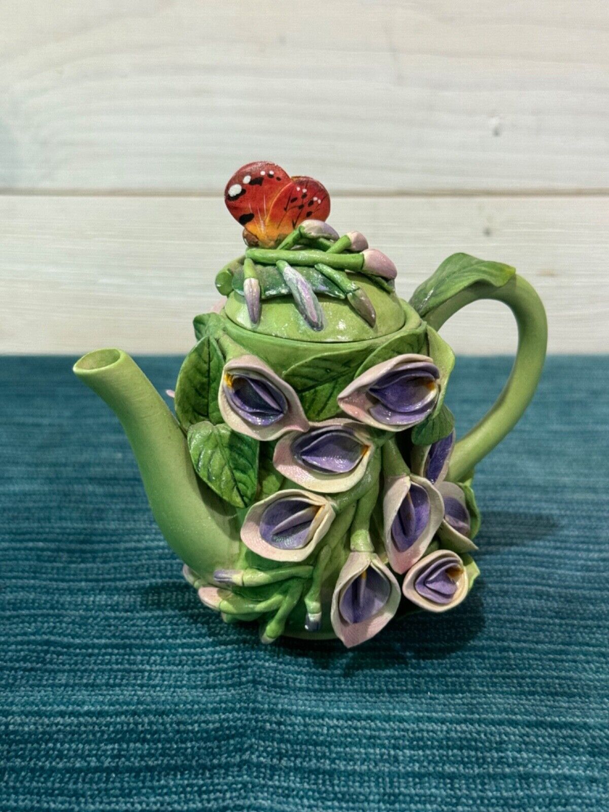 Vintage Mini Ceramic Floral Tea Pot