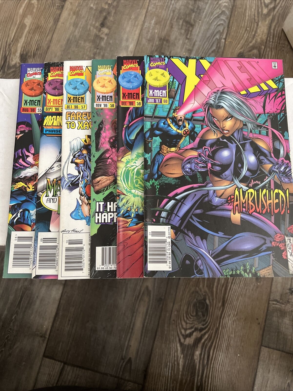 X-Men 1996 Comic Lot Of 6 #55-60