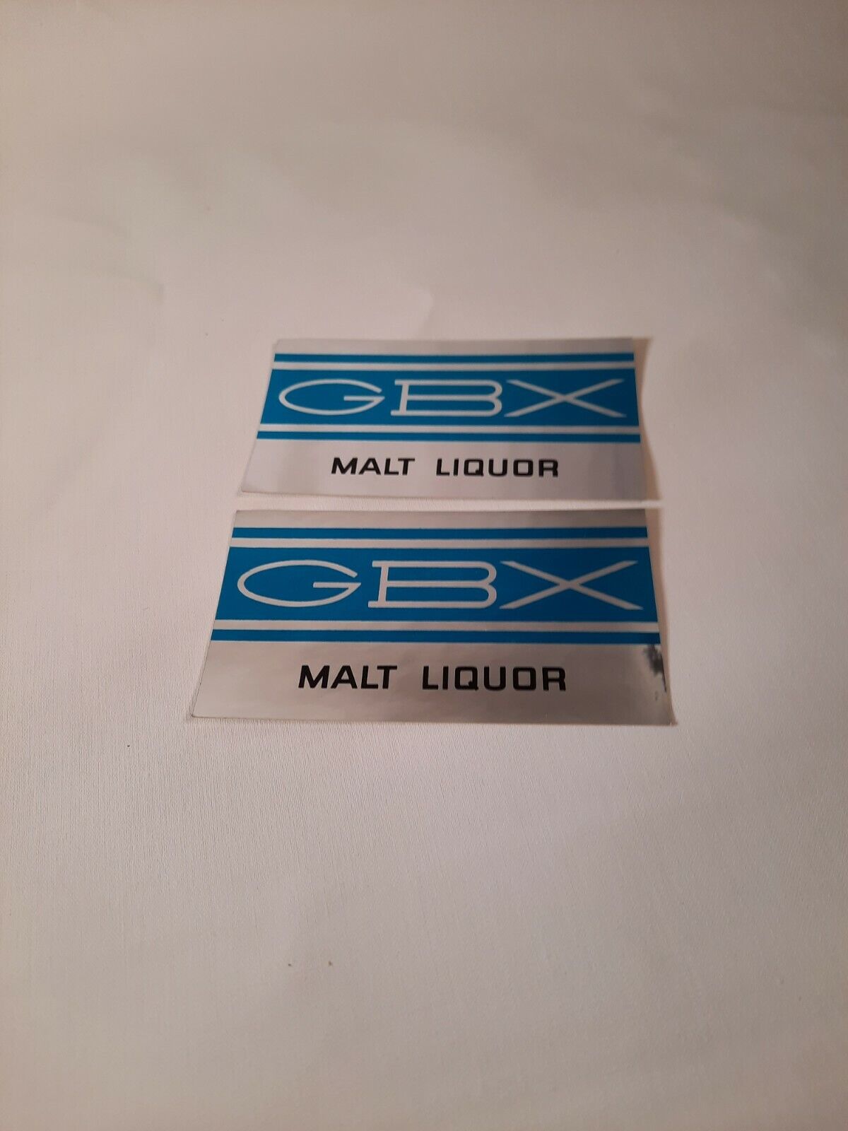 Lot 2 Nos Vintage Grain Belt Beer GBX Malt Liquor Advertising sticker 