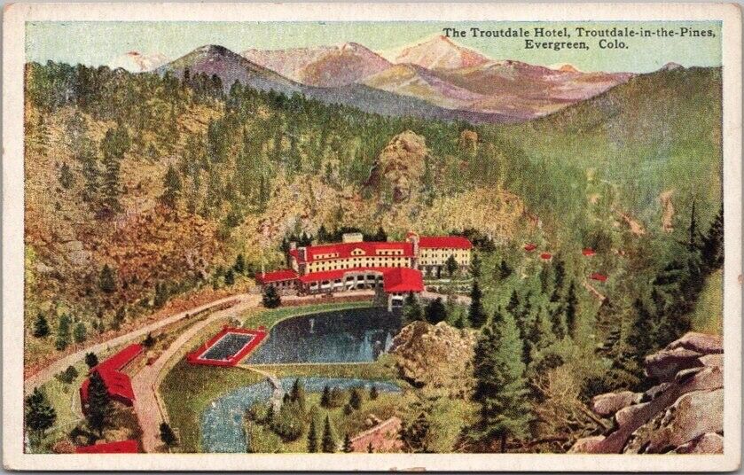 c1920s EVERGREEN, Colorado Postcard \