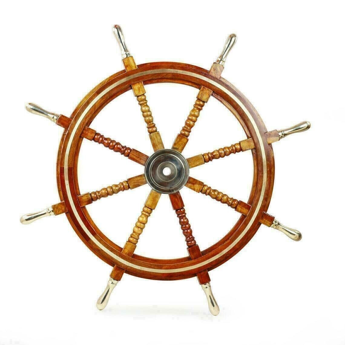 Wood Ship Wheel Large Boat Steering Helm 42\