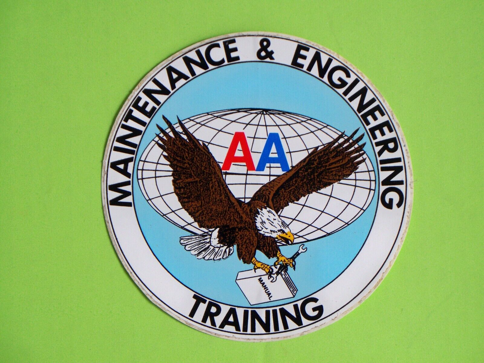 Vintage Vinyl American Airlines Maintenance & Engineering Training Sticker