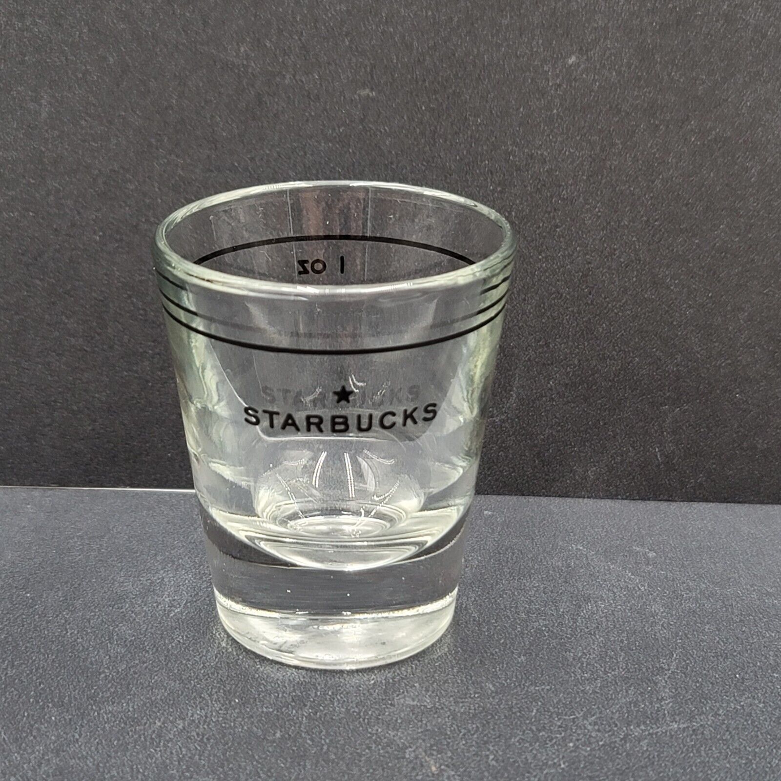 Genuine Starbucks Logo Coffee Espresso Glass 1oz Shot Glass Barista