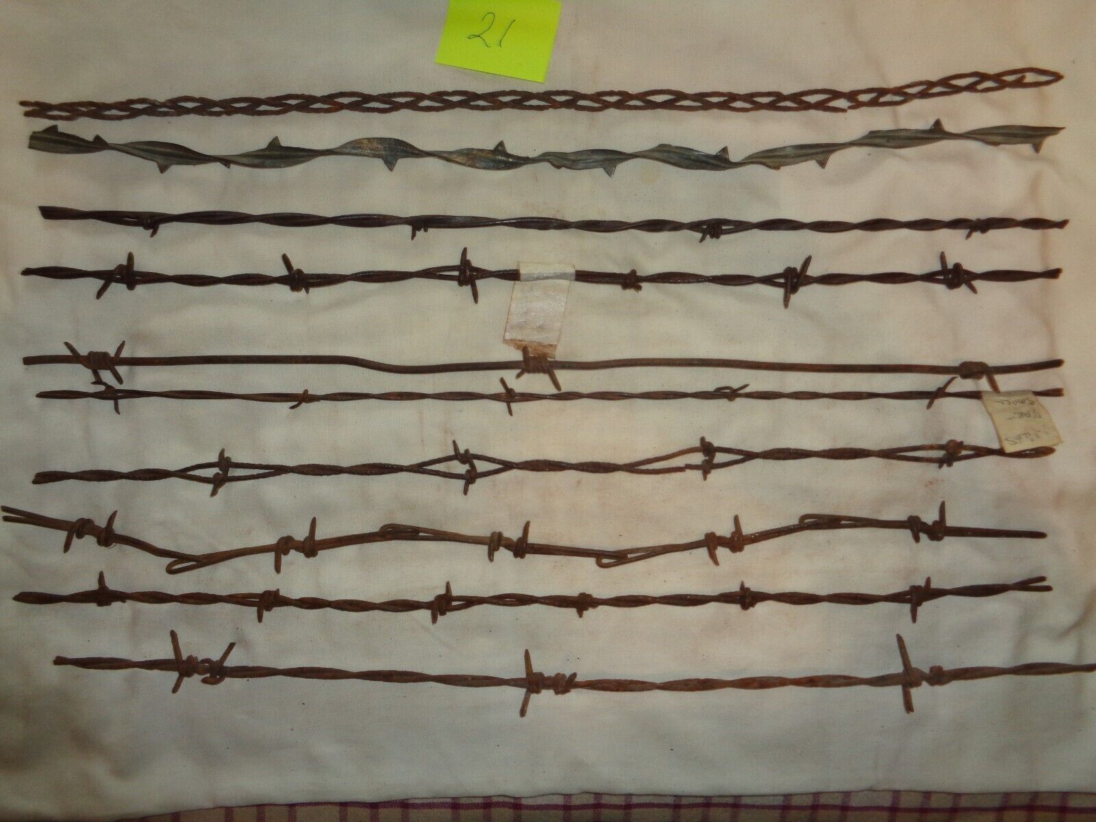Antique Barbed Wire, 10 DIFFERENT PIECES,  bundle #21