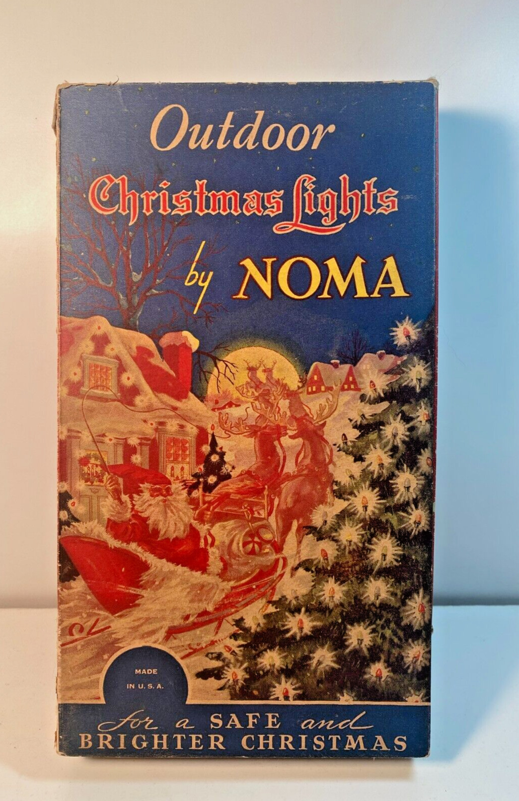 Vintage Noma Outdoor Christmas Lights Original BOX ONLY No Contents