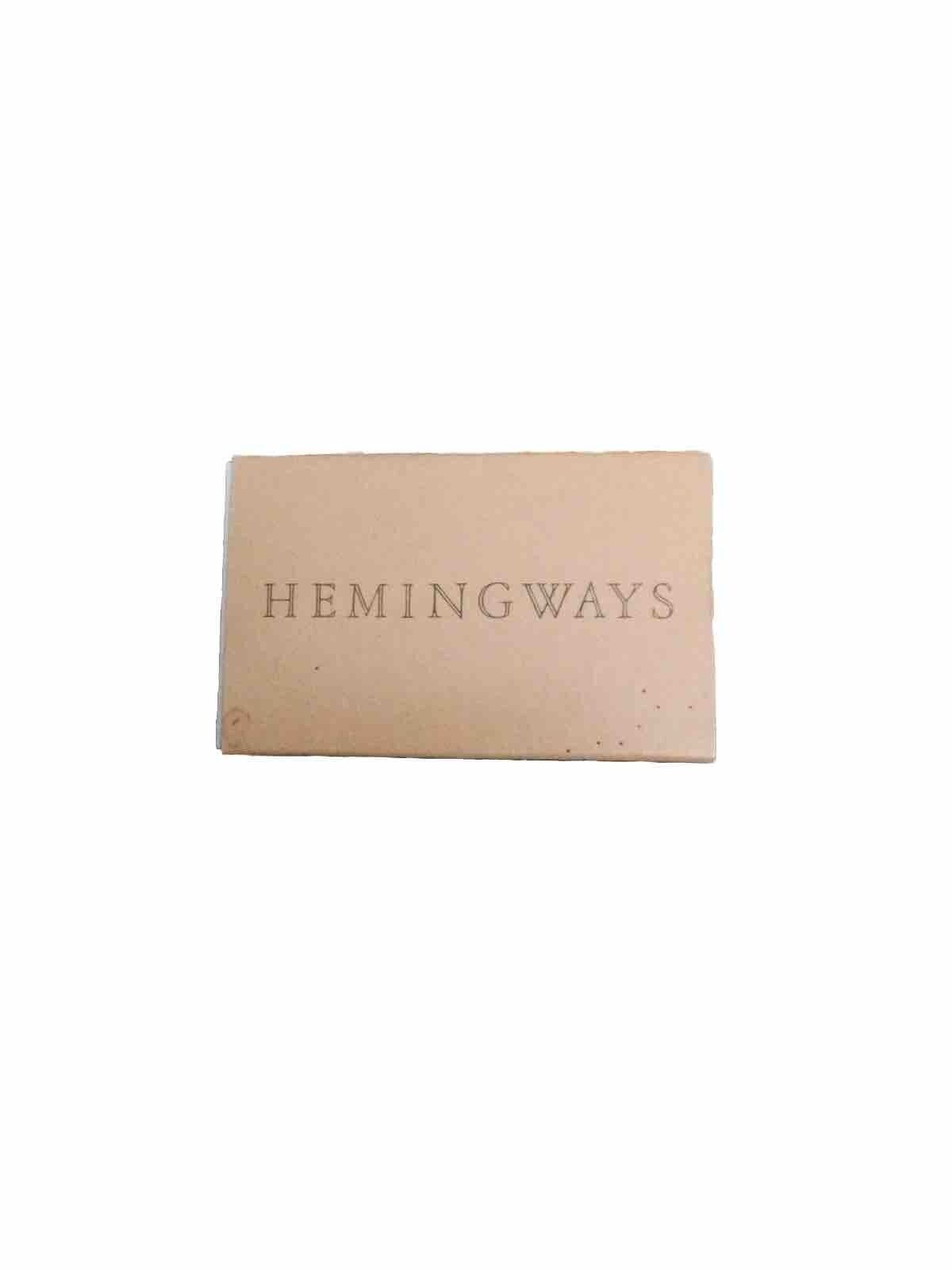 Vintage Matchbox Hemingways FULL Very Nice