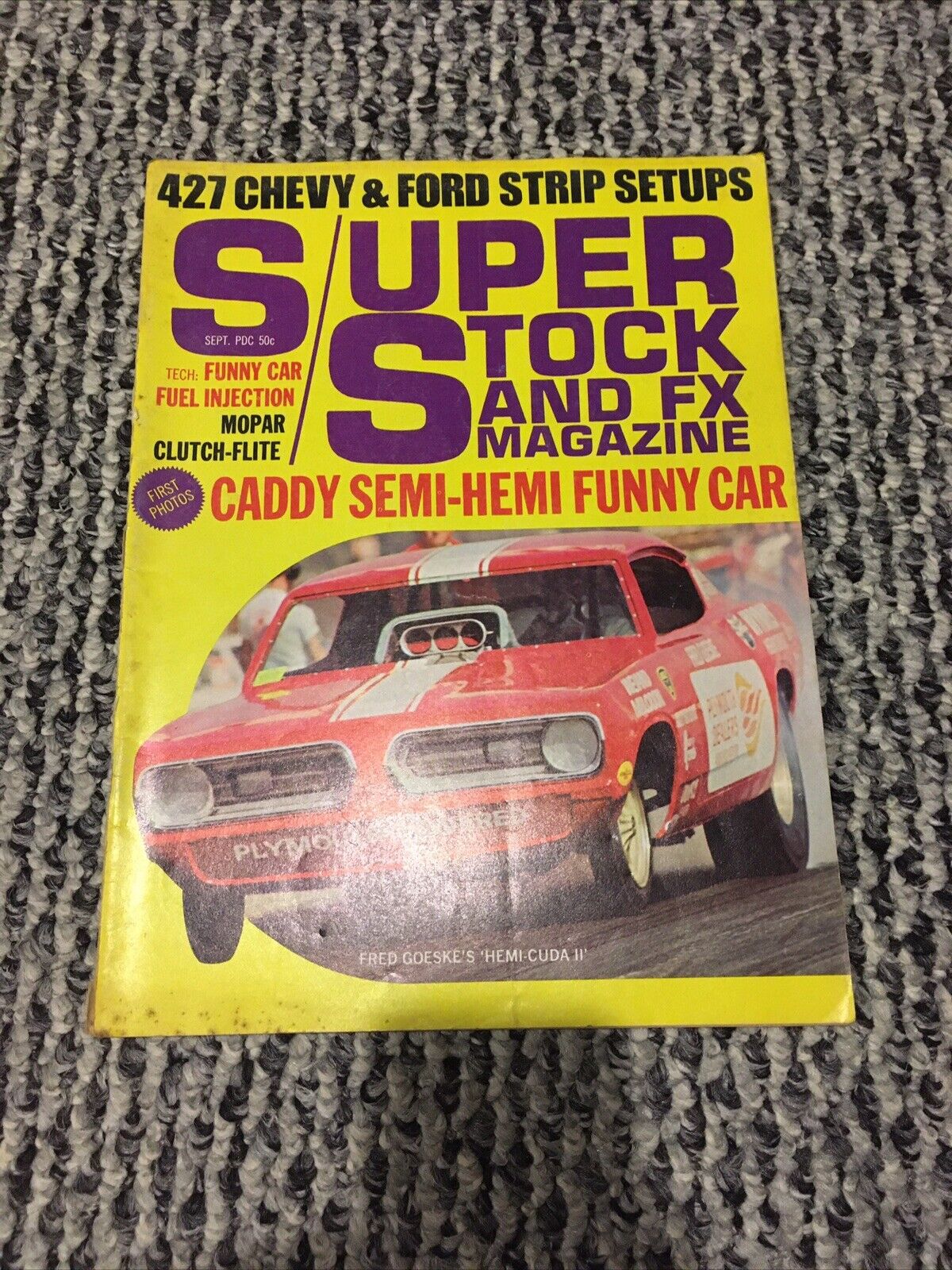SUPER/STOCK and FX September 1968: MR NORM\'S CHARGER, DICK LANDY\'S DODGE