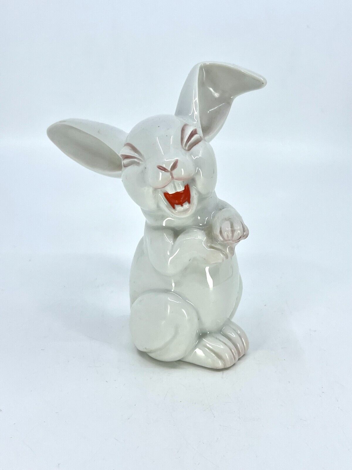 1930s Rosenthal Germany Laughing Bunny Rabbit Figurine 5