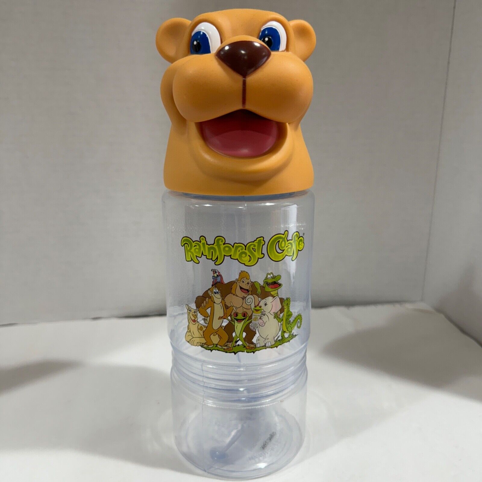 VINTAGE Rainforest Cafe CHEETAH Cup And Snack Cup Holder --NO STRAW