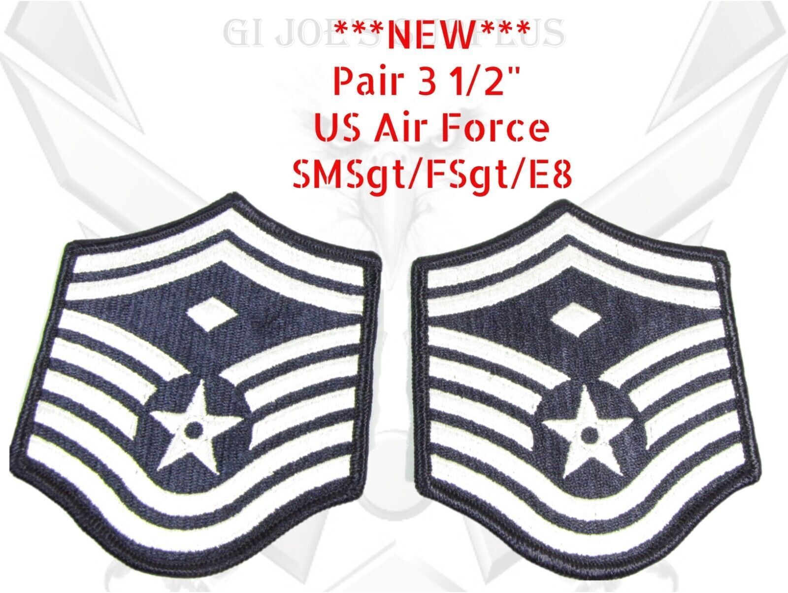 New Pair US Air Force USAF 3.5\