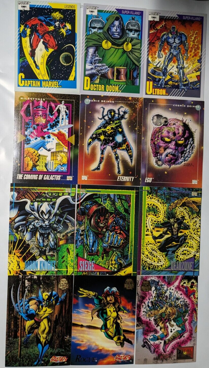 1991 1992 1993 1994 Marvel Universe Single Card $1 each. Impel, Skybox, Fleer NM