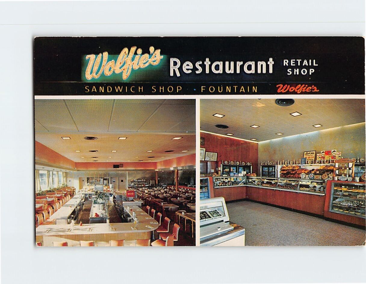 Postcard Wolfie\'s Restaurant & Fountain St. Petersburg Florida USA