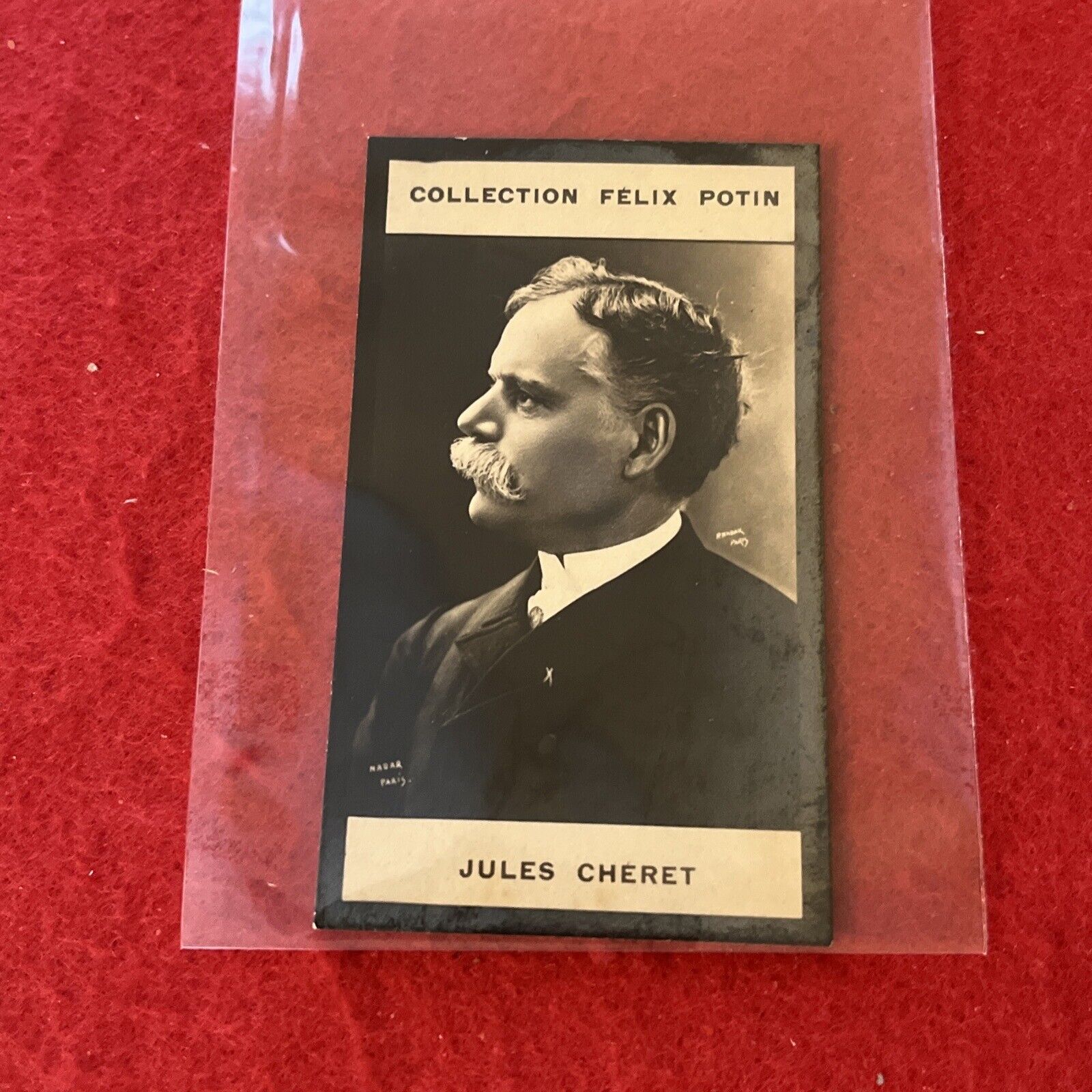 1902 Felix Potin JULES CHERET Tobacco (Painter) Card No# Blank Back VG-EX Cond