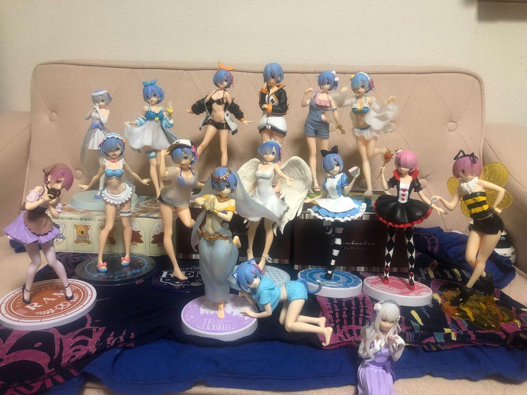 Re:ZERO Starting Life in Another World Figure lot of 16 Set sale rem Emilia ram