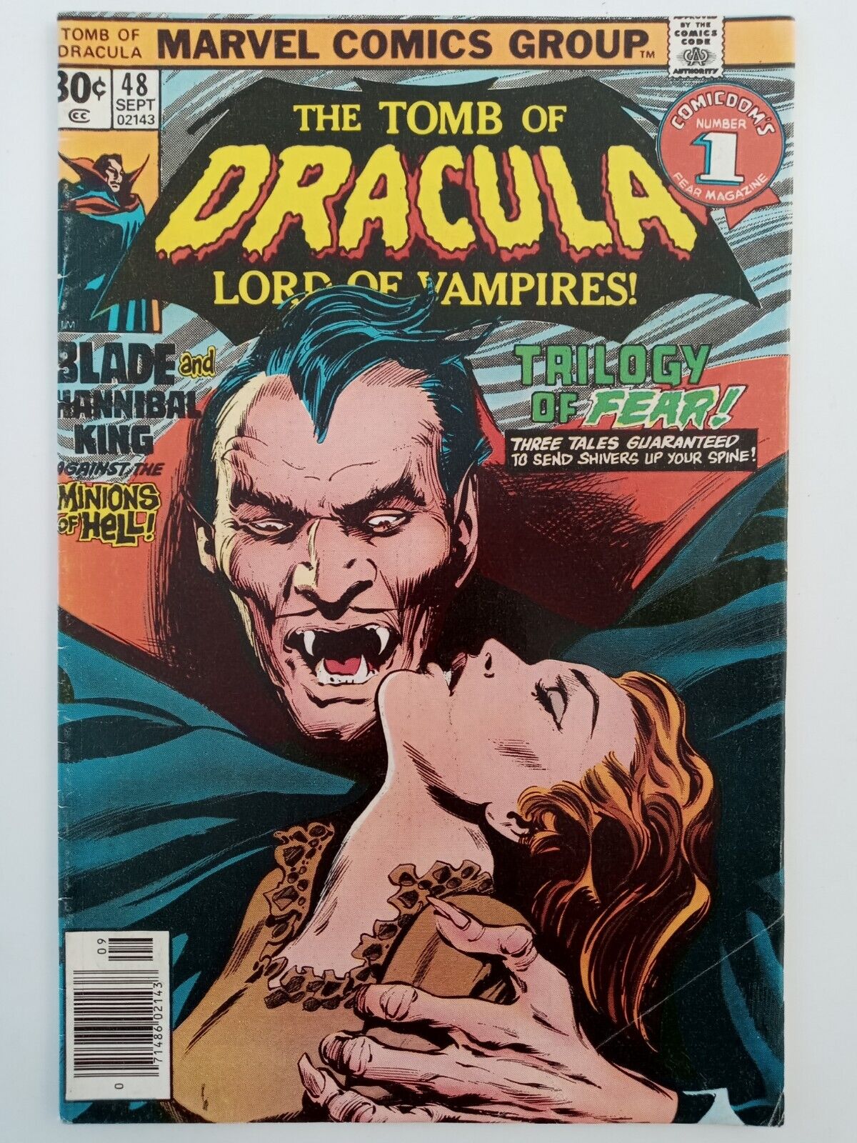 Tomb Of Dracula # 48 Marvel Comics 1976 Blade Hannibal King MCU Hot Bronze Age