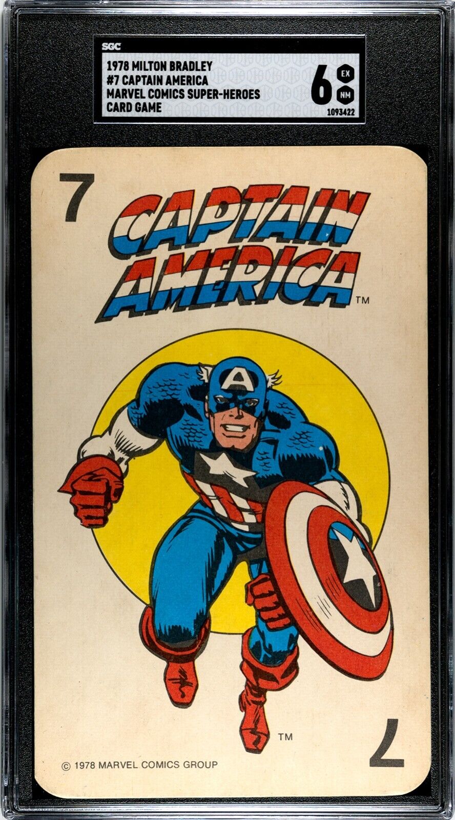 1978 Milton Bradley Marvel Super-Heroes Captain America - SGC 6 - Pop 1