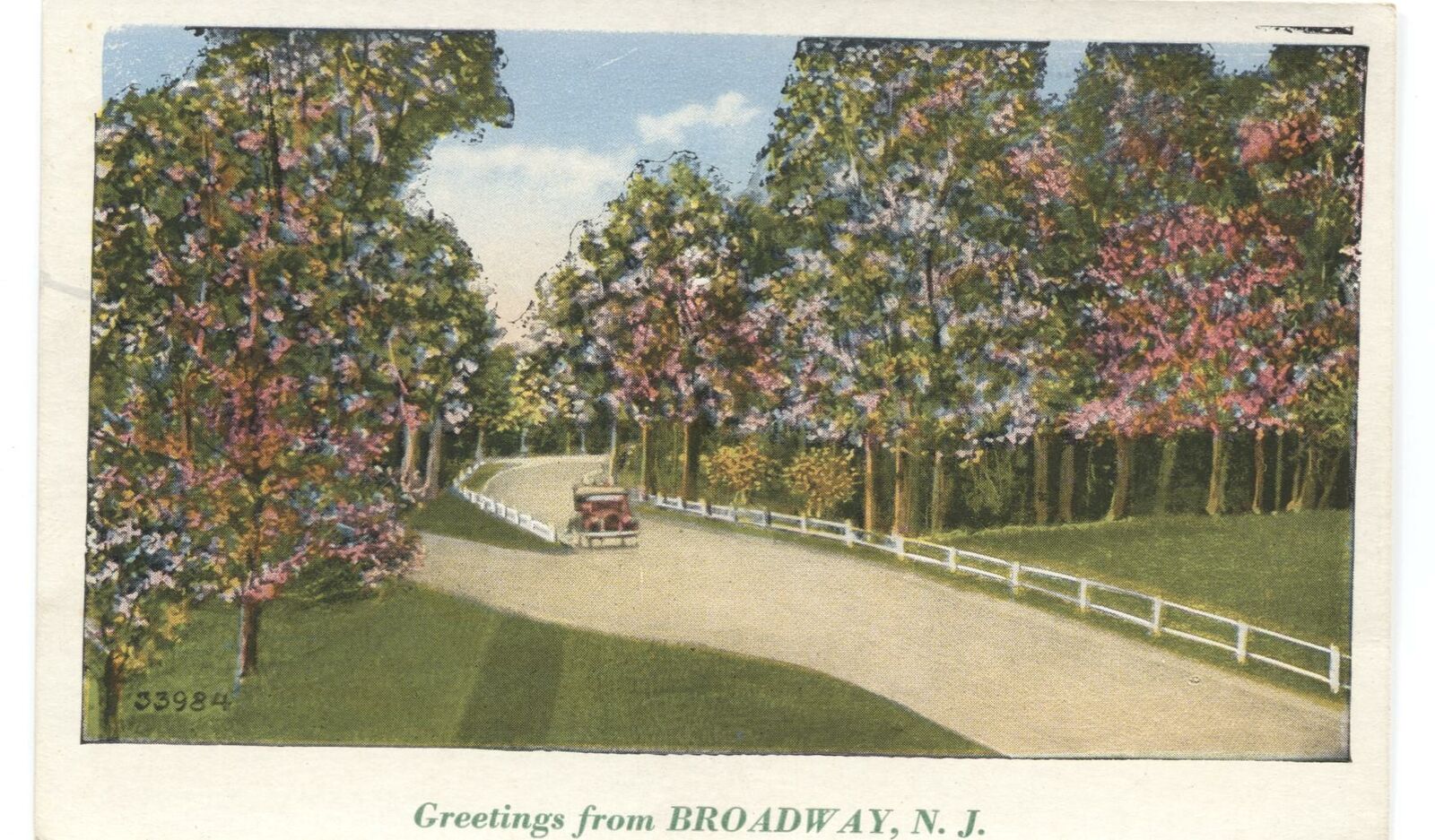 Postcard Greetings from Broadway NJ 