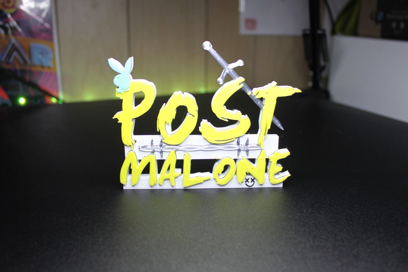 Post Malone 3D Logo Art