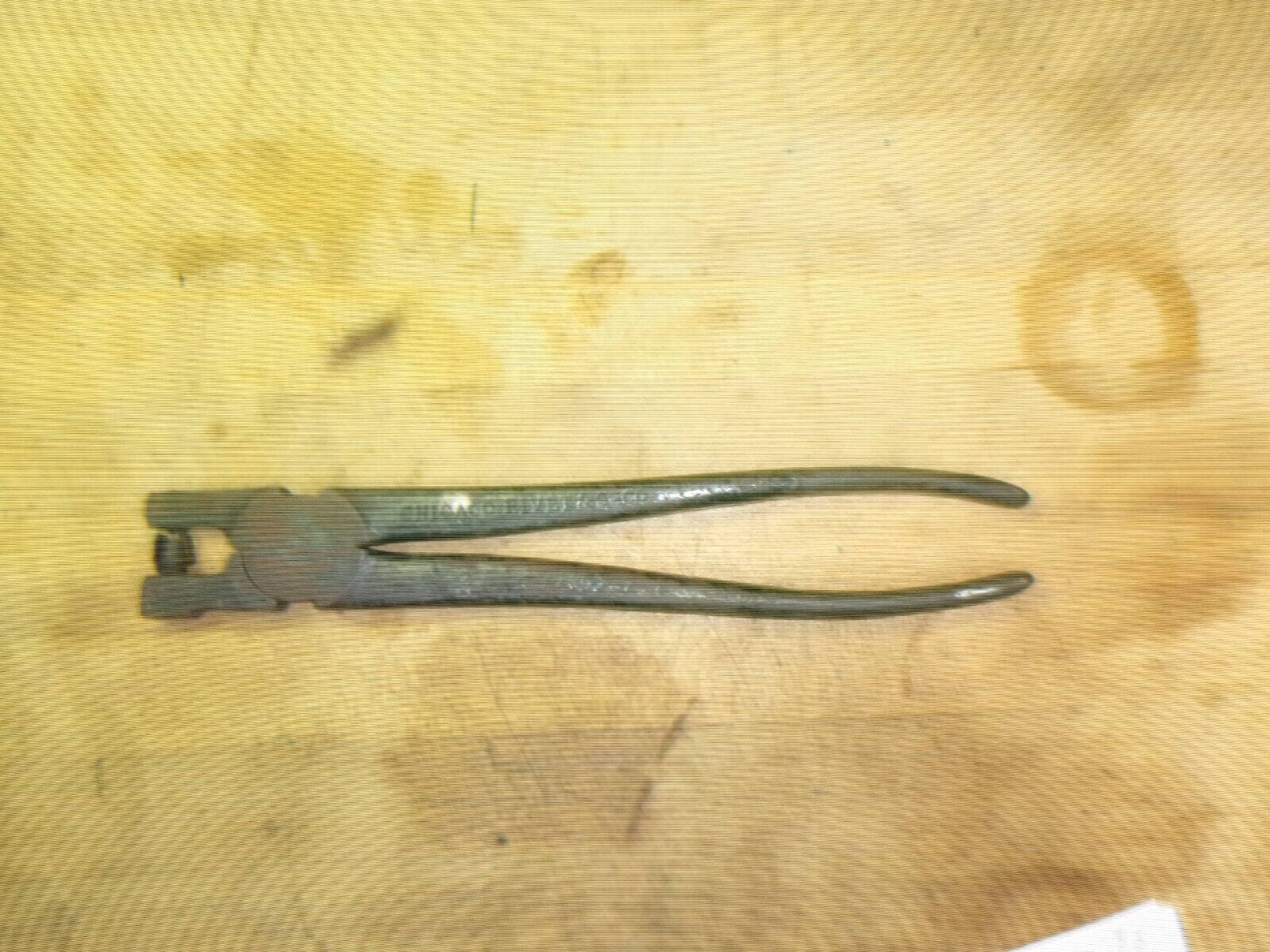 antique chicago rivet & S co pliers pat. 7-14-22 sheet metal primitive hand tool