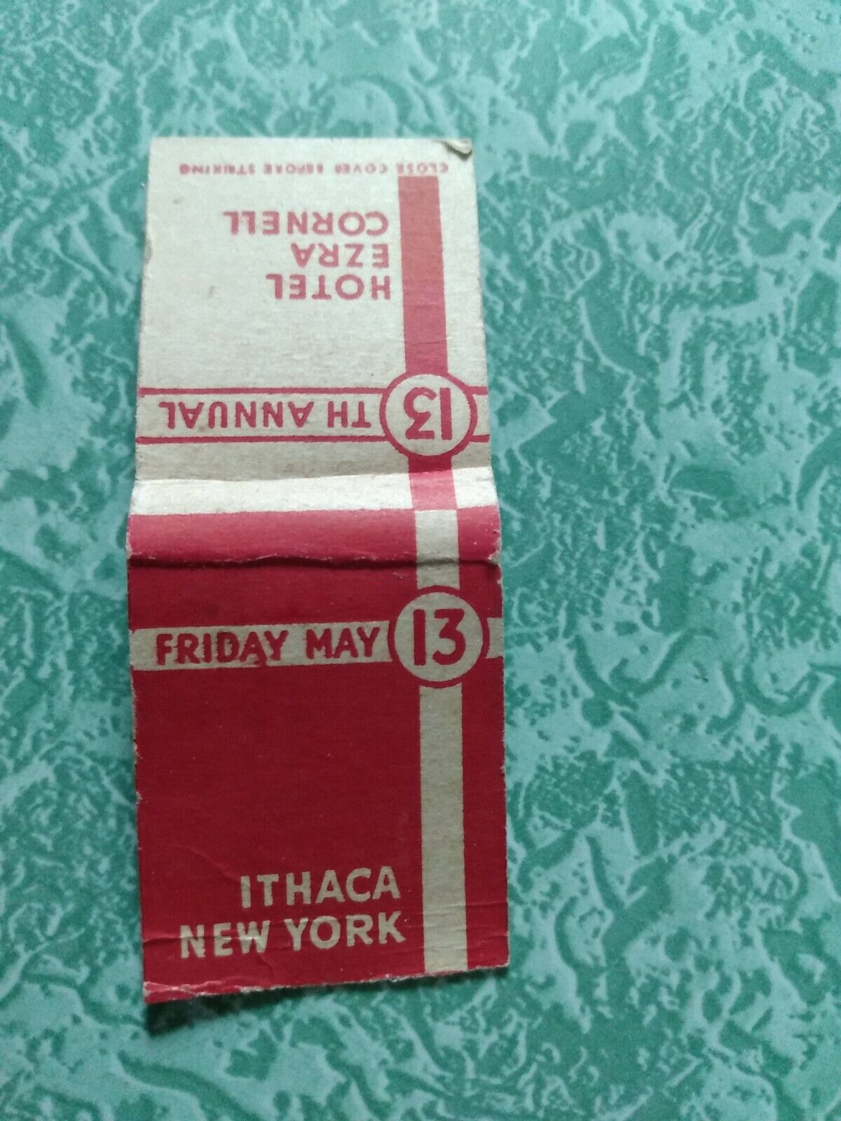 Vintage Matchbook Ephemera Collectible A22 WW2 midget 1940s Ithaca New York