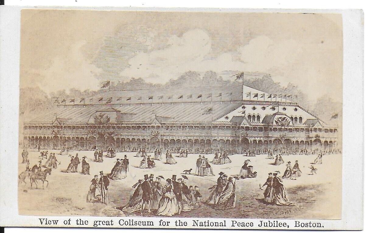1869 CDV Depicting the Coliseum at the National Peace Jubilee in Boston