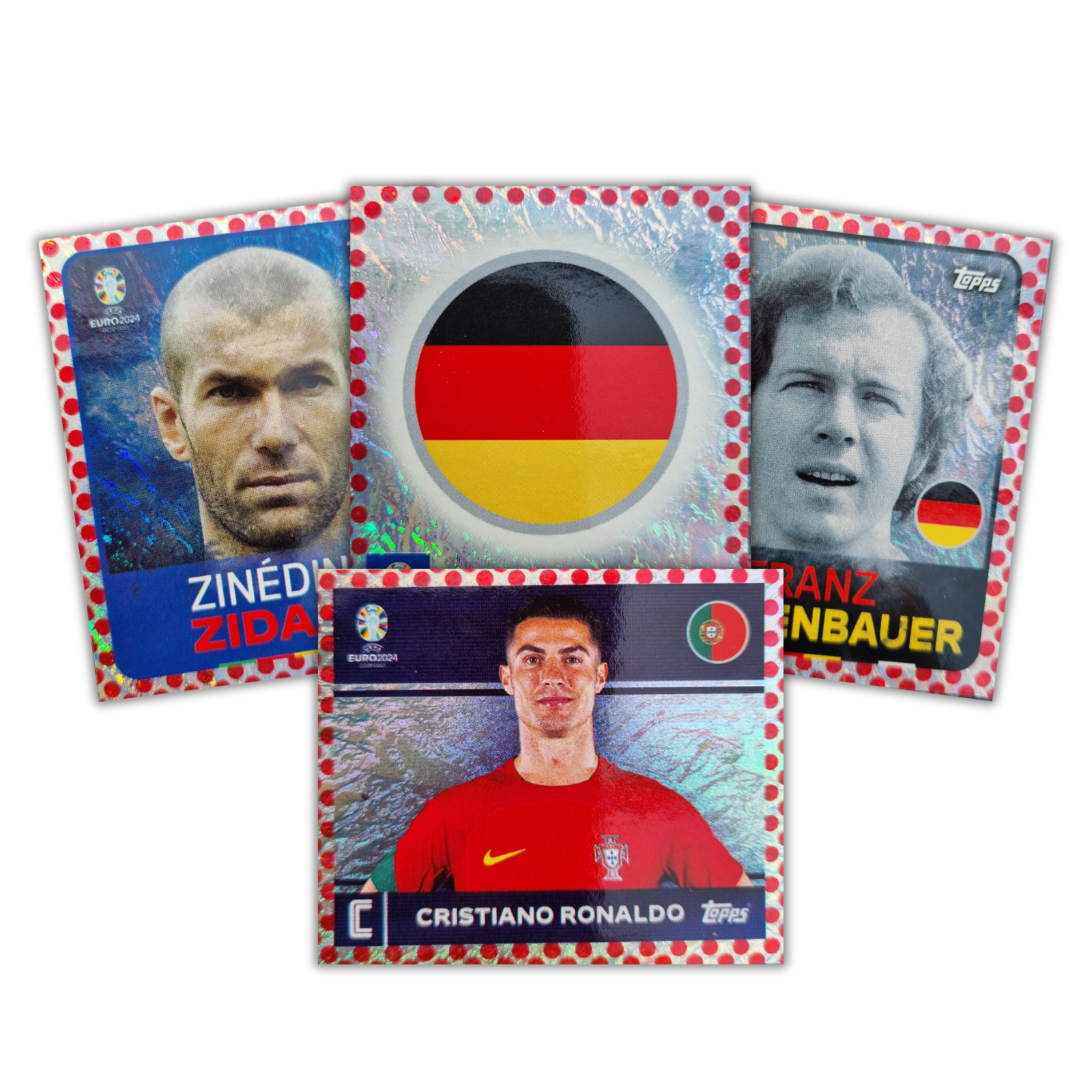 Topps UEFA EURO 2024 - Red Border Parallel Stickers - Choose from All 100