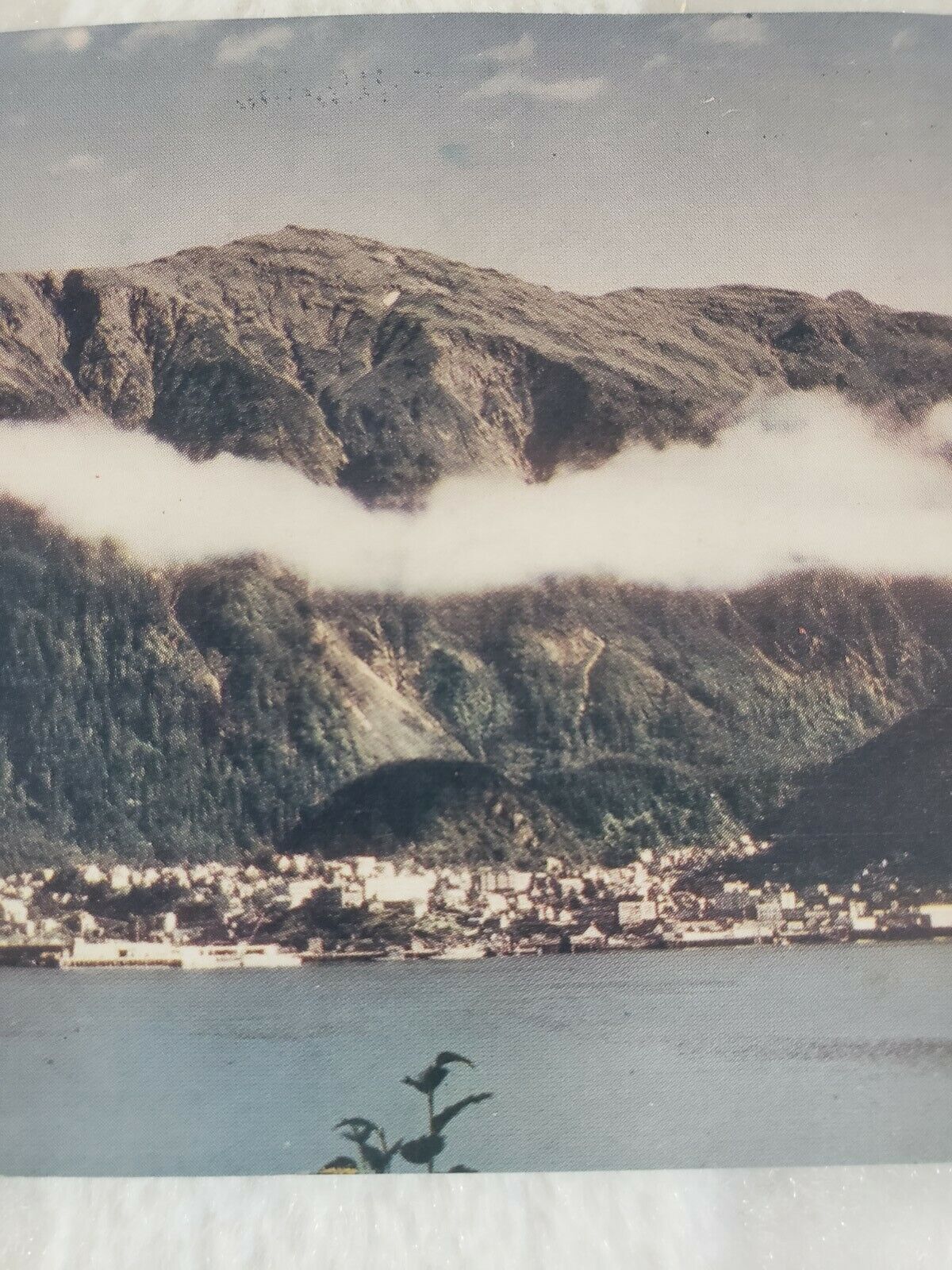 C 1960s View of Juneau Alaska Capitol Mt Roberts in Background Chrome Postcard