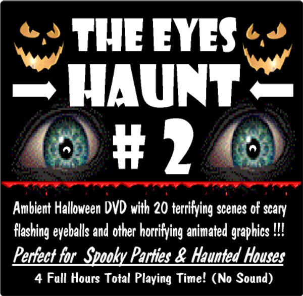 Halloween Animated EYE DVD Video Effect Creepy Scary Haunted House Scare Prop #2
